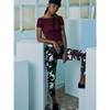 Urban Classics - High Waist Camo Cargo pants - Red Product image